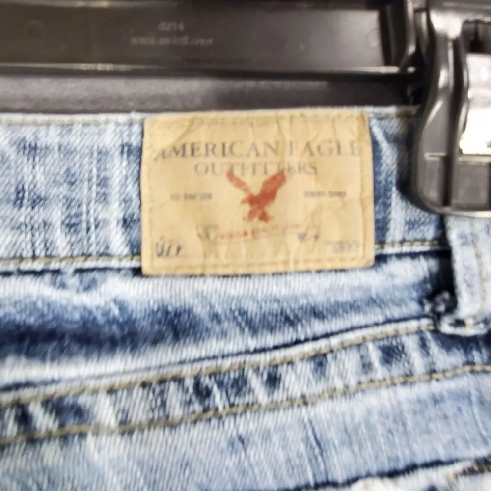 American Eagle Jeans Womens Size 4 Regular Stretch Skinny Flare Blue